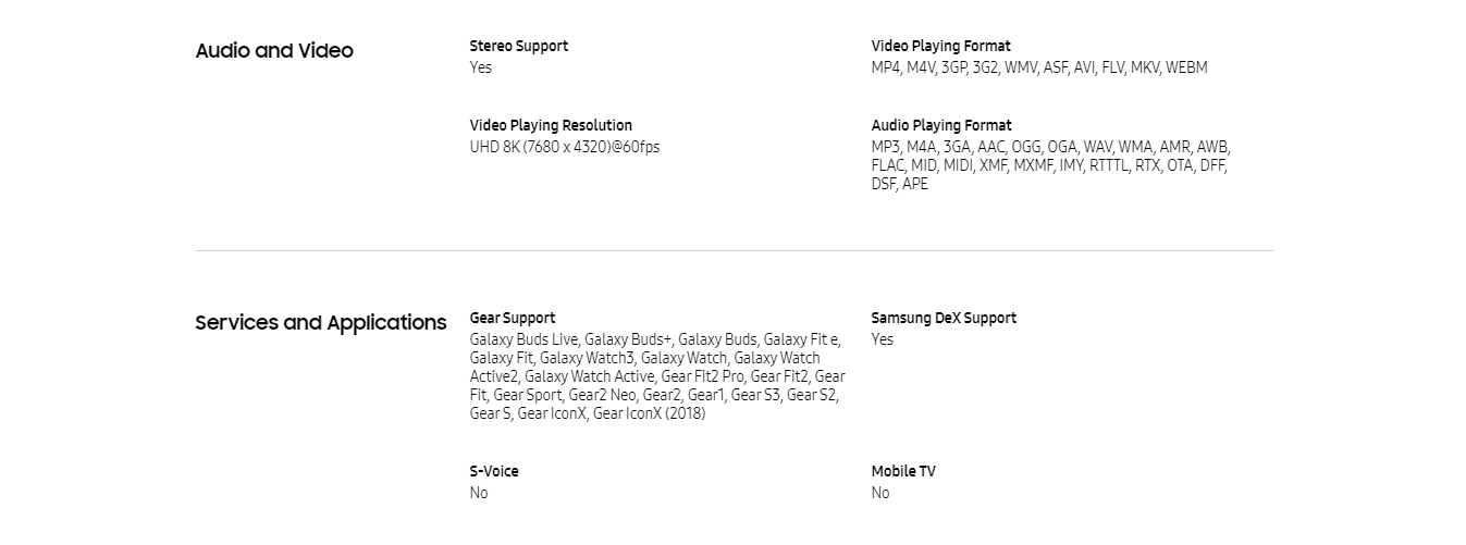 Features of the Samsung Galaxy Z Fold2